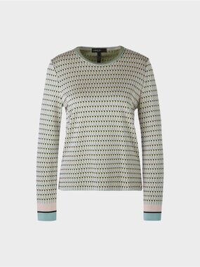 Marc Cain PATTERNED SWEATER KNITTED IN GERMANY size medium